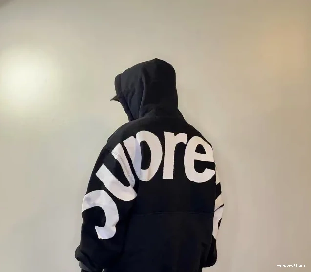 Grey SWEATSHIRT S HOODED M XL Big Hoodie L BIG JACQUARD Sweatshirt Black LOGO LOGO Back 0817